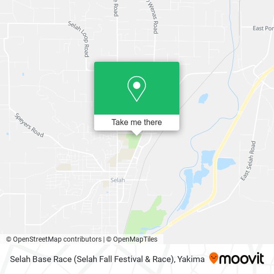 Mapa de Selah Base Race (Selah Fall Festival & Race)