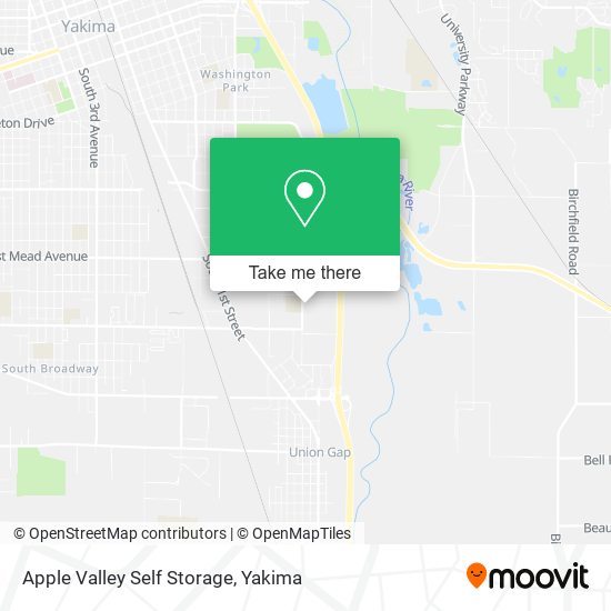 Apple Valley Self Storage map