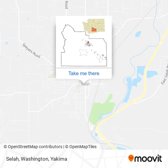 Selah, Washington map