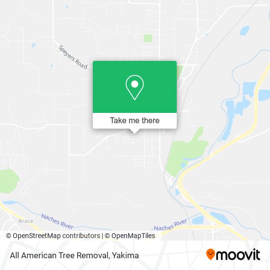 All American Tree Removal map