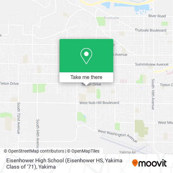 Mapa de Eisenhower High School (Eisenhower HS, Yakima Class of '71)