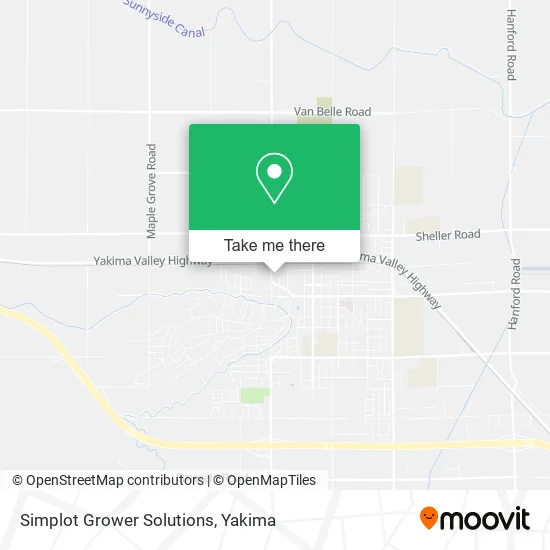 Simplot Grower Solutions map