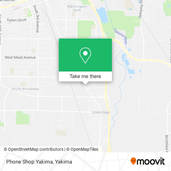 Phone Shop Yakima map