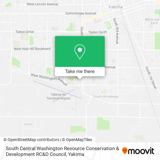 South Central Washington Resource Conservation & Development RC&D Council map