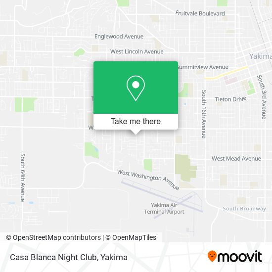 Casa Blanca Night Club map