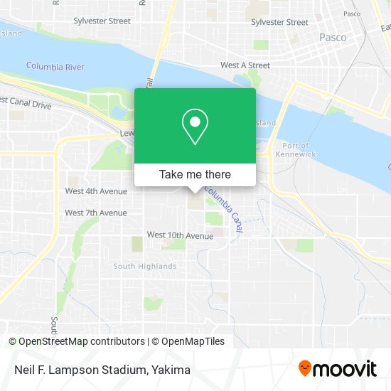 Mapa de Neil F. Lampson Stadium