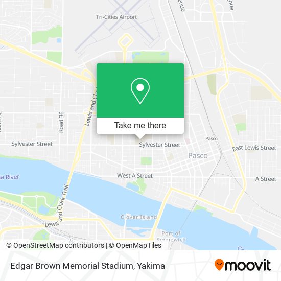 Edgar Brown Memorial Stadium map