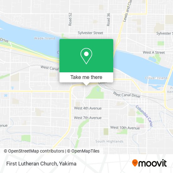 First Lutheran Church map