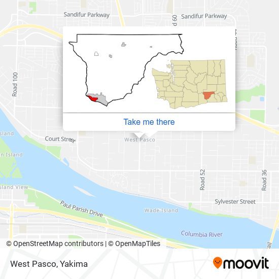 Mapa de West Pasco