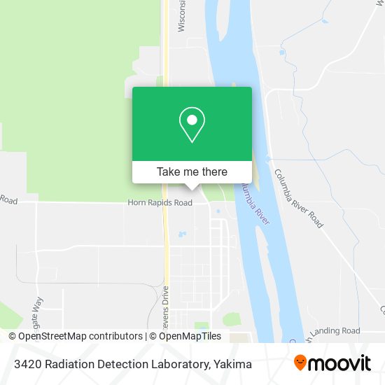 3420 Radiation Detection Laboratory map