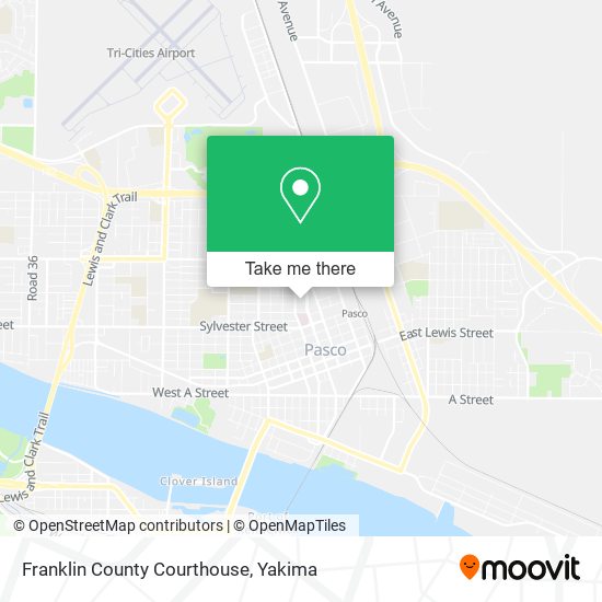 Mapa de Franklin County Courthouse