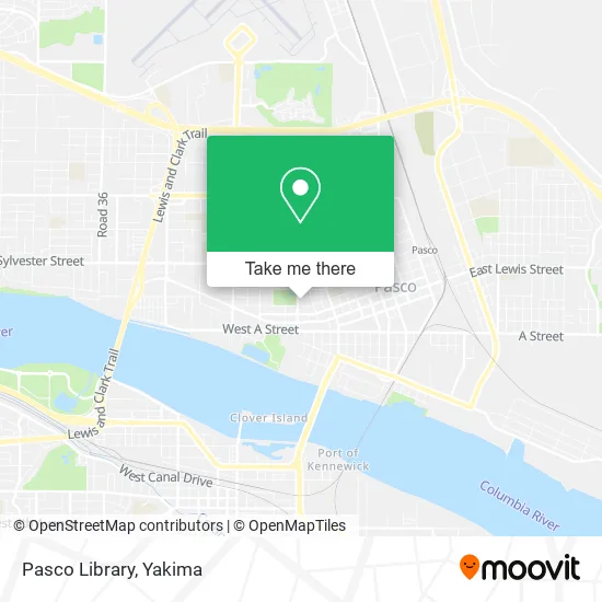 Pasco Library map