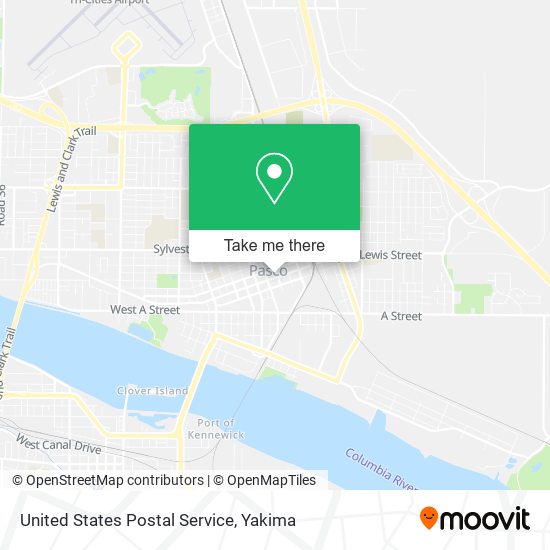 United States Postal Service map