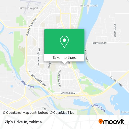 Mapa de Zip's Drive-In