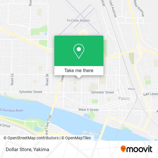 Mapa de Dollar Store