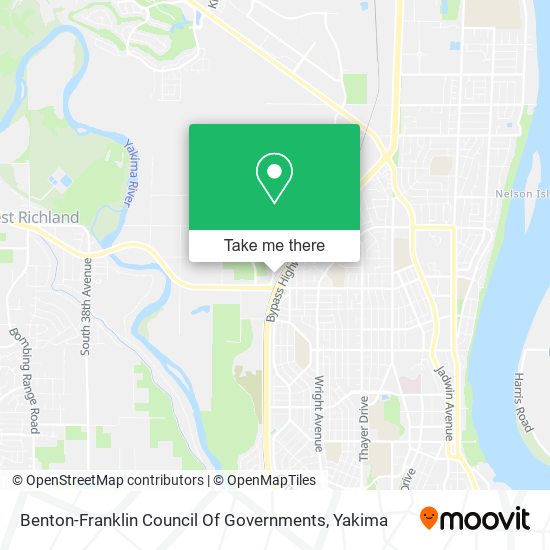 Mapa de Benton-Franklin Council Of Governments
