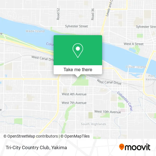 Tri-City Country Club map