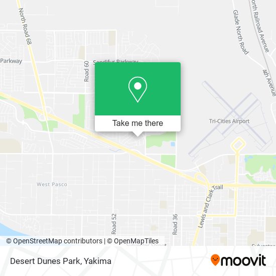 Mapa de Desert Dunes Park