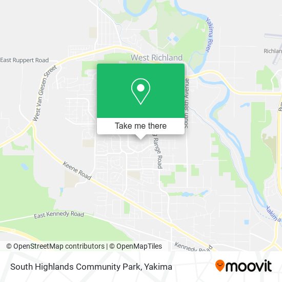 Mapa de South Highlands Community Park
