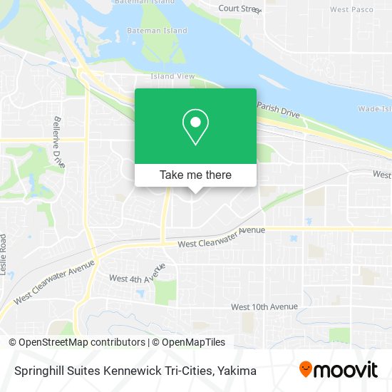 Mapa de Springhill Suites Kennewick Tri-Cities