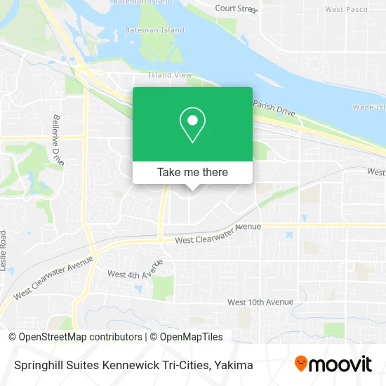 Springhill Suites Kennewick Tri-Cities map