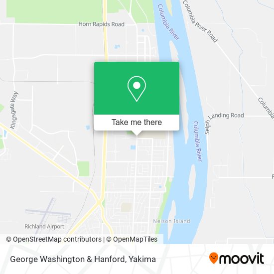 George Washington & Hanford map