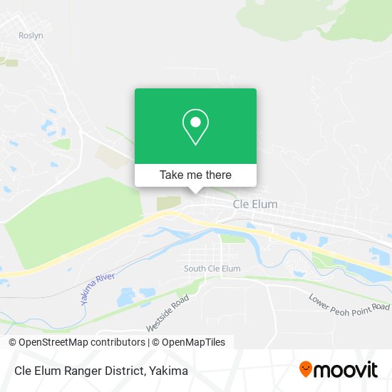 Mapa de Cle Elum Ranger District