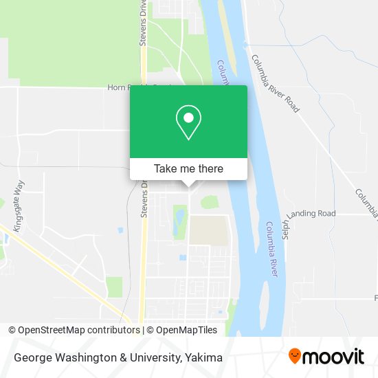George Washington & University map