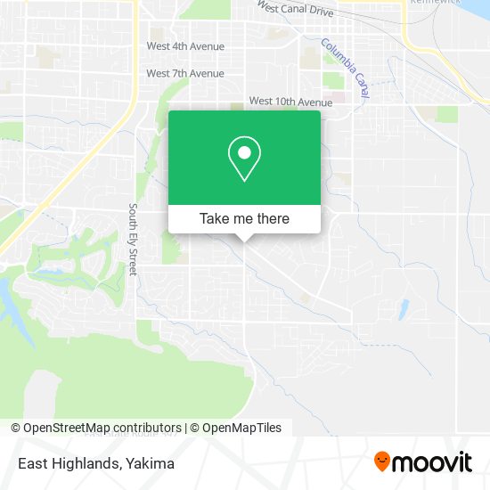 Mapa de East Highlands