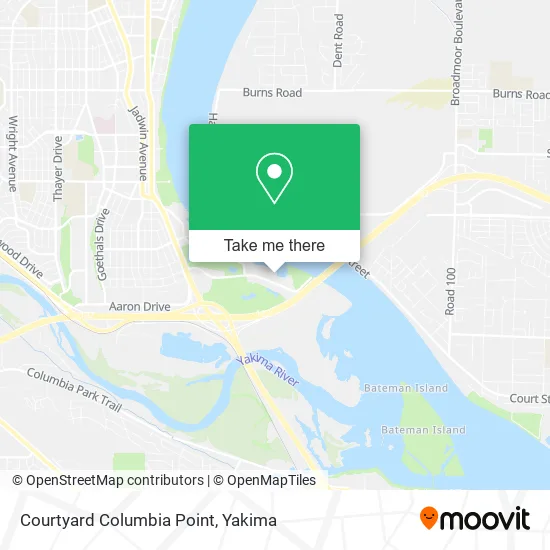 Courtyard Columbia Point map