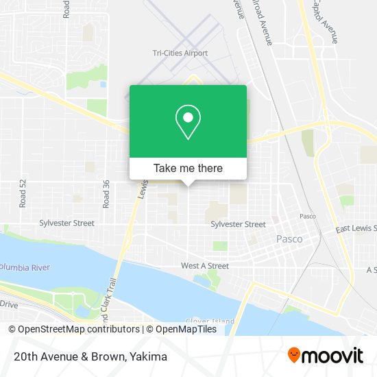 Mapa de 20th Avenue & Brown