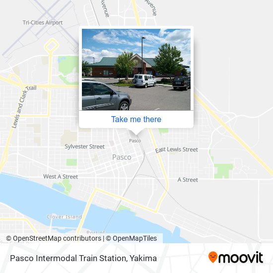 Pasco Intermodal Train Station map