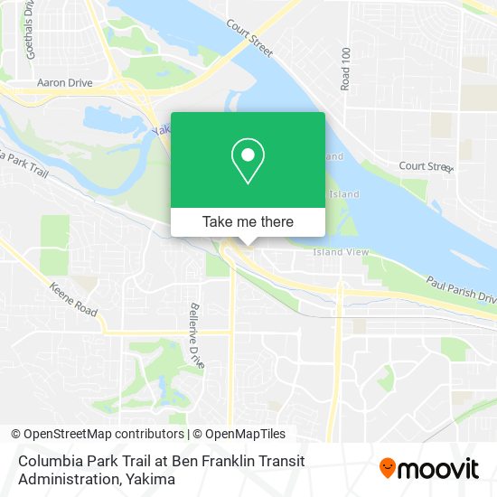 Mapa de Columbia Park Trail at Ben Franklin Transit Administration