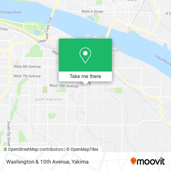 Washington & 10th Avenue map
