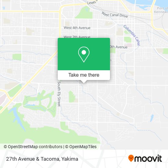 27th Avenue & Tacoma map