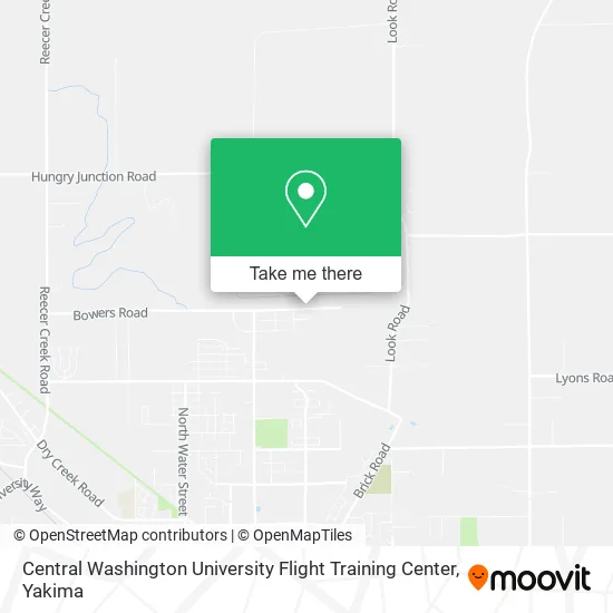 Central Washington University Flight Training Center map