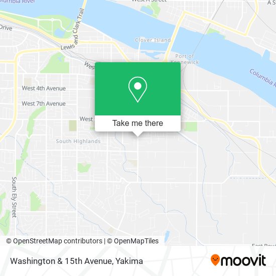 Washington & 15th Avenue map