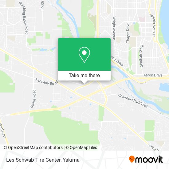 Les Schwab Tire Center map