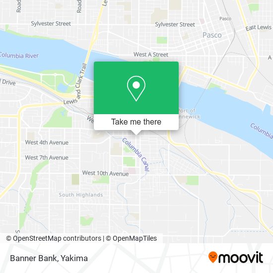 Mapa de Banner Bank