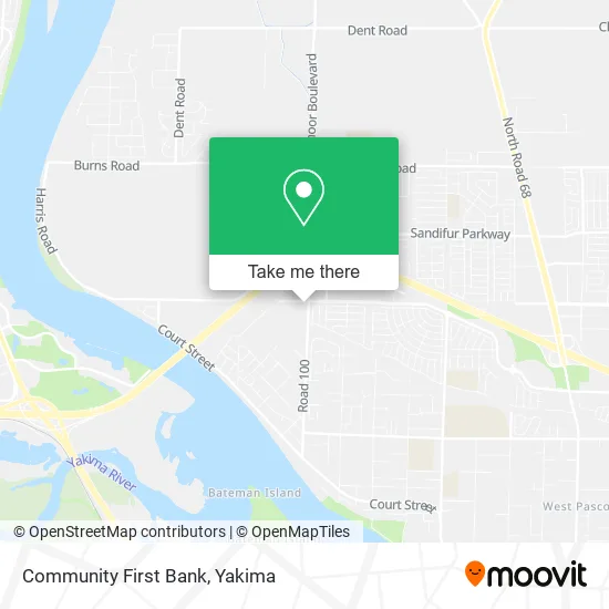 Community First Bank map