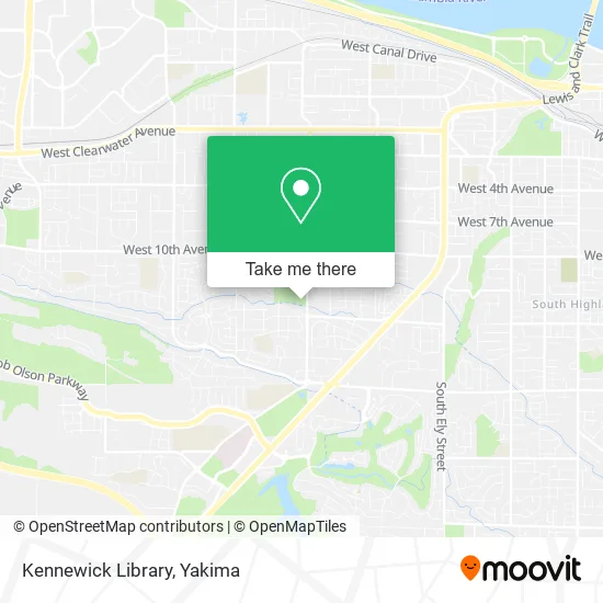 Kennewick Library map