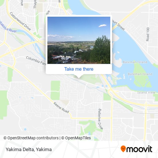 Mapa de Yakima Delta