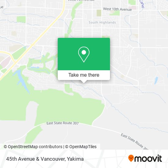 45th Avenue & Vancouver map