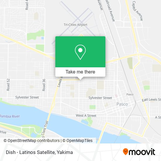 Mapa de Dish - Latinos Satellite