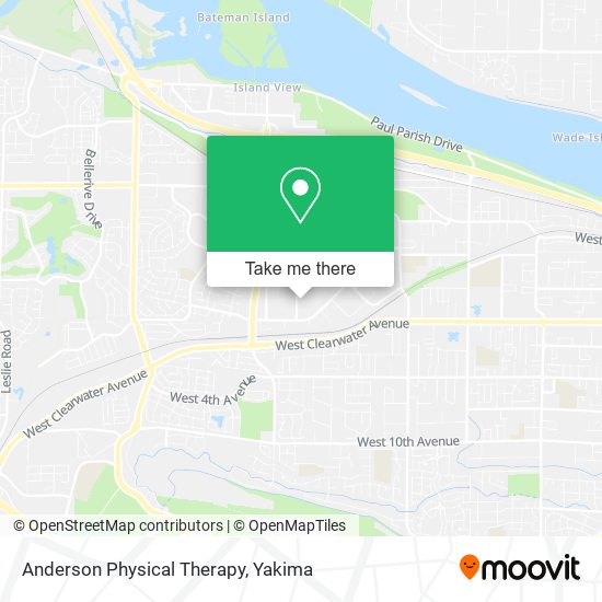 Anderson Physical Therapy map