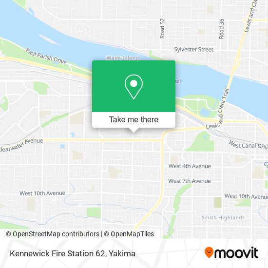 Kennewick Fire Station 62 map