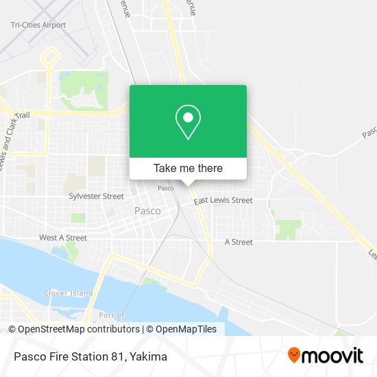 Pasco Fire Station 81 map