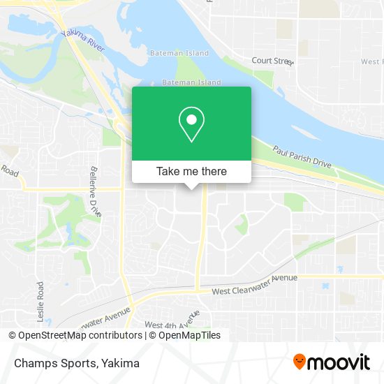 Mapa de Champs Sports