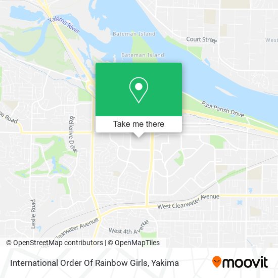 International Order Of Rainbow Girls map