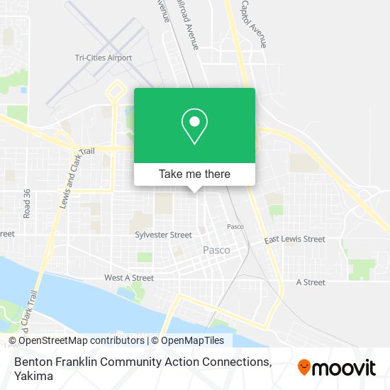 Mapa de Benton Franklin Community Action Connections